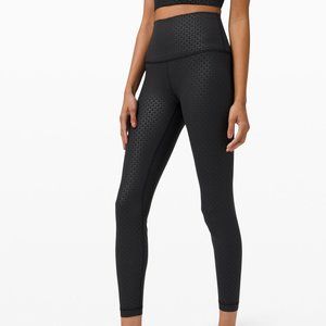 lululemon Align II 25" - Lattice Black - Size 8